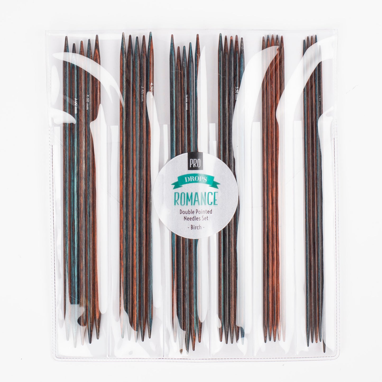 Set de Agujas de Doble Punta (abedul), Drops Pro Romance